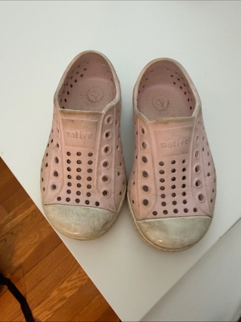 Native Kids Water Shoes - Pale Pink Slip-On